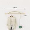 DCFV Industrial Tube Hanger, Floating Shelves, Commercial Clothing Store Display Stand, Wall-Mounted Hanging Coat Rack, Apply to Bedrooms, Changing Rooms, Clothing Stores 3 Styles (Color : A) view 2