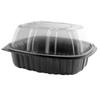 Anchor Packaging Nature's Best Roaster with Black Base and Clear Lid, 1 Compartment Combo Pack Microwavable, X-Large | 150/Case view 1