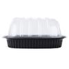 Anchor Packaging Nature's Best Roaster with Black Base and Clear Lid, 1 Compartment Combo Pack Microwavable, X-Large | 150/Case view 4