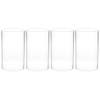 4PCS Clear Glass Candle Covers Candle Holder Glass Open Ended Candleholder Tube Shade for Candle Pendant Lights Chandelier 15X7CM view 1