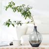 XIUWOUG Small Black Glass Vase,Decorative Black Vases for Home Decor,B;ack Flower Vase for Centerpiece,Table Decor,Shelf Decor,S view 3