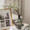 XIUWOUG Small Black Glass Vase,Decorative Black Vases for Home Decor,B;ack Flower Vase for Centerpiece,Table Decor,Shelf Decor,S view 4