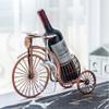 NWB Bicycle Bottle Rack,Stemware Racks Wine Glass Holder,Kitchen Bar Table Decoration Metal Drying Rack Cutlery Storage Rack,Bronze Wine Glass Rack view 2