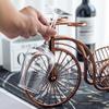 NWB Bicycle Bottle Rack,Stemware Racks Wine Glass Holder,Kitchen Bar Table Decoration Metal Drying Rack Cutlery Storage Rack,Bronze Wine Glass Rack view 4