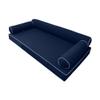 Prolinemax |SLIPCOVER ONLY|S6 Outdoor Daybed Mattress Bolster Pillow Cushion Covers Contrast Piped Trim Queen AD101 view 1