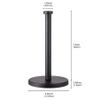 Black Standing Paper Towel Holder for Kitchen& Bathroom Countertop,Under Counter, Table Or BBQ, Standard or Jumbo-Sized Roll Paper (with Stainless Steel Base) view 2