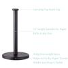 Black Standing Paper Towel Holder for Kitchen& Bathroom Countertop,Under Counter, Table Or BBQ, Standard or Jumbo-Sized Roll Paper (with Stainless Steel Base) view 4