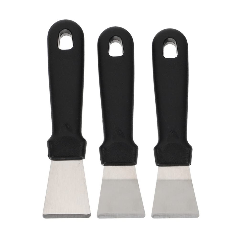 SOLUSTRE 3pcs Deicing Shovel Ice Scoops Ice Shovel Tool Cleaning Tool Stainless Spatula Fridge Deicing Scrapers Refrigerator Kitchen Gadgets Stainless Steel Household Ice Scraper