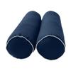 DBM IMPORTS *Cover ONLY*-Style 6 Outdoor Daybed Mattress Bolster Pillow Slipcovers Contrast Pipe Trim Queen Size - AD101 view 4