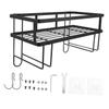 DOITOOL Single Layer Over The Toilet Storage Rack Carbon Steel Bathroom Shelf Organizer Wall-Mounted for Easy Bathroom Organization No Damage Installation view 1