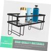 DOITOOL Single Layer Over The Toilet Storage Rack Carbon Steel Bathroom Shelf Organizer Wall-Mounted for Easy Bathroom Organization No Damage Installation view 4