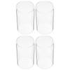 FOMIYES 4pcs Transparent Glass Candle Covers Straight Tube Design for Windproof Elegant Candle Shades for Home Decor and view 1