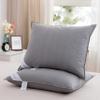 ArcticNorthDown Queen Size Natural Grey Goose Down Pillow 100percent Cotton Cover Supportive Bed Hotel Pillow Grey view 2