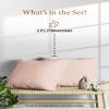 1000 TC Blush King Pillowcases Set of 2 100% Egyptian Cotton Pillow Cases with Long Staple Cotton & Sateen Weave, Silky Soft Hotel - Like Bed Pillow Covers for Comfy Sleeping, Snug Fit view 2