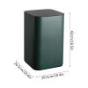 YANZHEXIN Bathroom Waste Basket Indoor Trash Can Inductive Trash Can Lid Square Smart Trash Can is Suitable for Home Bedroom Office Dark Green Kitchen Garbage Can (Color : A) view 2