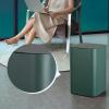 YANZHEXIN Bathroom Waste Basket Indoor Trash Can Inductive Trash Can Lid Square Smart Trash Can is Suitable for Home Bedroom Office Dark Green Kitchen Garbage Can (Color : A) view 4