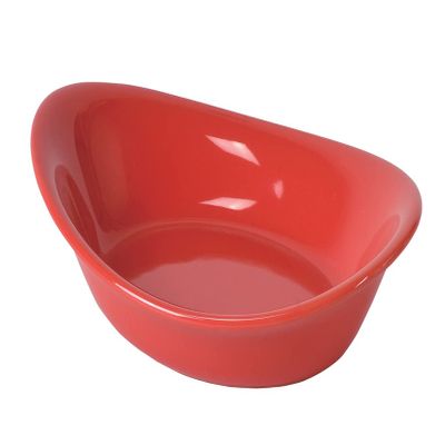Pearl Metal L-1993 Curry Plate, Ceramic, Oven Only, Microwave Only, Toaster Only, Red