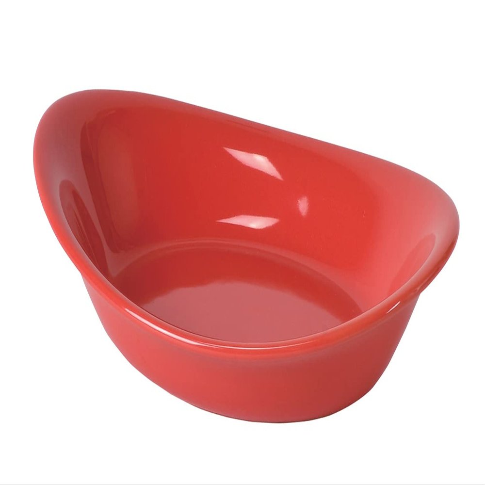 Pearl Metal L-1993 Curry Plate, Ceramic, Oven Only, Microwave Only, Toaster Only, Red