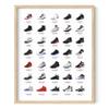 HAUS AND HUES Sneaker Posters for Guys - Michael Jordan Shoes Poster, Sneaker Wall Art Cool Posters for Guys Bedroom, Dope Prints Sneakerhead Room Decor, Shoe Poster Cool Art (16x20 Beige Framed) view 1