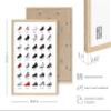 HAUS AND HUES Sneaker Posters for Guys - Michael Jordan Shoes Poster, Sneaker Wall Art Cool Posters for Guys Bedroom, Dope Prints Sneakerhead Room Decor, Shoe Poster Cool Art (16x20 Beige Framed) view 3