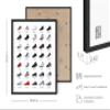 HAUS AND HUES Sneaker Posters for Guys - Michael Jordan Shoes Poster, Sneaker Wall Art Cool Posters for Guys Bedroom, Dope Prints Sneakerhead Room Decor, Shoe Poster Cool Art (16x20 Black Frame) view 3