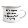 Best Kite Flying Gifts, Kite Flying Because Stabbing People is Wrong., Kite Flying 12oz Camper Mug From view 2