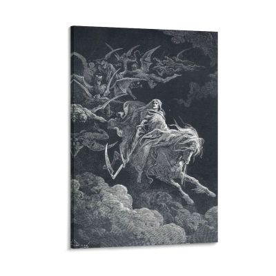 20 Masterpieces by Gustave Dore - The Vision of Death Canvas Art Poster and Wall Art Picture Print Modern Family Bedroom Decor Posters 28x42inch(70x105cm)