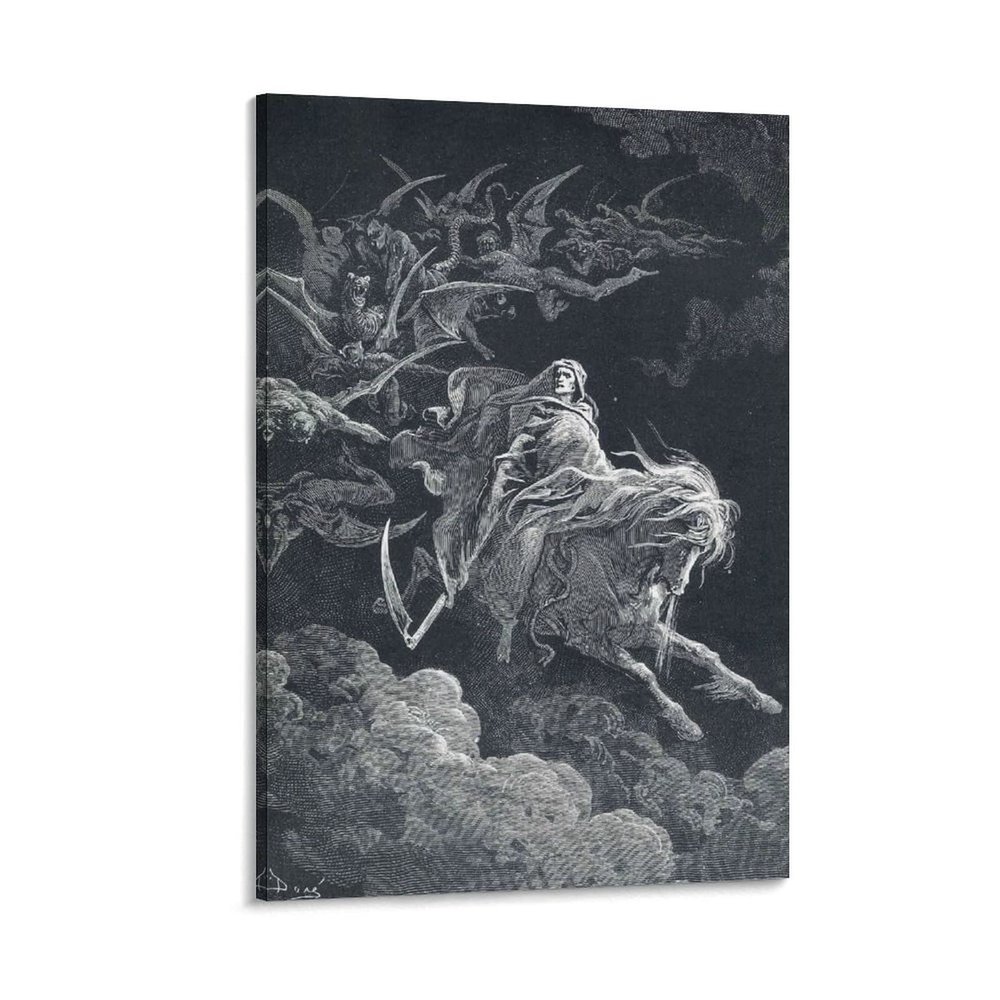 20 Masterpieces by Gustave Dore - The Vision of Death Canvas Art Poster and Wall Art Picture Print Modern Family Bedroom Decor Posters 28x42inch(70x105cm)
