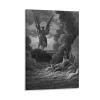 20 Masterpieces by Gustave Dore - Satan and Beelzebub Poster Decorative Painting Canvas Wall Art Living Room Posters Bedroom Painting 28x42inch(70x105cm) view 1
