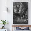20 Masterpieces by Gustave Dore - Satan and Beelzebub Poster Decorative Painting Canvas Wall Art Living Room Posters Bedroom Painting 28x42inch(70x105cm) view 4