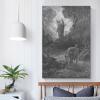 20 Masterpieces by Gustave Dore - Adam and Eve Driven Out of Eden Canvas Art Poster and Wall Art Picture Print Modern Family Bedroom Decor Posters 28x42inch(70x105cm) view 4