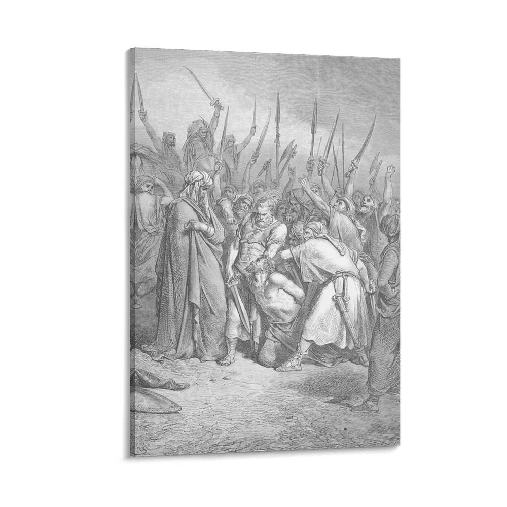 20 Masterpieces by Gustave Dore - The Death of Agag Poster Decorative Painting Canvas Wall Art Living Room Posters Bedroom Painting 28x42inch(70x105cm)