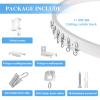 TOKPLNU Ceiling Curtain Track Flexible Bendable Curtain Track Wall Mount Curved 10Ft Ceiling Track for Curtains Rail Track Set System for Bay Window Room Divider RV view 2