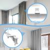 TOKPLNU Ceiling Curtain Track Flexible Bendable Curtain Track Wall Mount Curved 10Ft Ceiling Track for Curtains Rail Track Set System for Bay Window Room Divider RV view 3