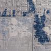 SAFAVIEH Meadow Collection Accent Rug - 3'3" x 5', Grey & Blue, Modern Abstract Design, Non-Shedding & Easy Care, Ideal for High Traffic Areas in Entryway, Living Room, Bedroom (MDW178G) view 2