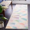 SAFAVIEH Washable Rug Paint Brush Collection - 2'2" x 8' Runner, Blue & Purple, Slip Resistant & Easy to Clean, Ideal for Living Room, Hallway, Foyer, Nursery, Bedroom, Kids Room (PTB187M) view 1