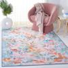 SAFAVIEH Washable Rug Paint Brush Collection - 3'3" x 5'3", Blush Pink & Green, Slip Resistant & Easy to Clean, Ideal for Living Room, Bedroom, Nursery, Kids Playroom, Dining Space (PTB158U) view 1