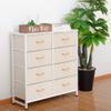 AZL1 Life Concept Storage Dresser Furniture Unit-Tall Standing Organizer for Bedroom, Office, Living Room, and Closet-8 Slim Drawer Removable Fabric Bins, Ivory view 4