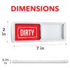 ASSURED SIGNS Dishwasher Magnet Clean Dirty Sign 7 x 2 Inch, Premium Build view 2