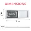 ASSURED SIGNS Dishwasher Magnet Clean Dirty Sign 7 x 2 Inch, Premium Build view 2