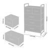 AZL1 Life Concept Fabric 5 Drawers Organizer Unit Easy Assembly Vertical Dresser Storage Tower for Closet, Bedroom, Entryway, Beige view 3