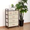 AZL1 Life Concept Fabric 5 Drawers Organizer Unit Easy Assembly Vertical Dresser Storage Tower for Closet, Bedroom, Entryway, Beige view 4