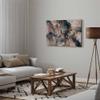 artgeist Canvas Wall Art Print Abstract 24x16 in - 1pcs Home Decor Framed Stretched Picture Photo Painting Artwork Modern Art Image - Marble Look Paint Stains Blue rosa f-C-0493-b-a view 2