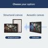 artgeist Canvas Wall Art Print Abstract 24x16 in - 1pcs Home Decor Framed Stretched Picture Photo Painting Artwork Modern Art Image - Marble Look Paint Stains Blue rosa f-C-0493-b-a view 3