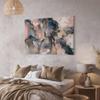 artgeist Canvas Wall Art Print Abstract 24x16 in - 1pcs Home Decor Framed Stretched Picture Photo Painting Artwork Modern Art Image - Marble Look Paint Stains Blue rosa f-C-0493-b-a view 4