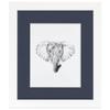 ArtToFrames 21x25 inch Satin White Frame Picture Frame with 2 Inch Single Blue Jay Mat, SingleMat-FRBW26074-21x25-586 view 2