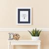 ArtToFrames 21x25 inch Satin White Frame Picture Frame with 2 Inch Single Blue Jay Mat, SingleMat-FRBW26074-21x25-586 view 3