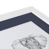 ArtToFrames 21x25 inch Satin White Frame Picture Frame with 2 Inch Single Blue Jay Mat, SingleMat-FRBW26074-21x25-586 view 4