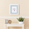 ArtToFrames 21x25 inch Satin White Frame Picture Frame with 2 Inch Single Baby Blue Mat, SingleMat-FRBW26074-21x25-860 view 3