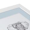 ArtToFrames 21x25 inch Satin White Frame Picture Frame with 2 Inch Single Baby Blue Mat, SingleMat-FRBW26074-21x25-860 view 4